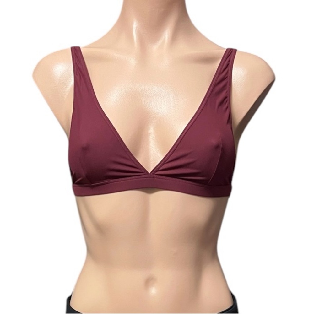 Free People Intimately Wine Bra with Plunging Neckline Women’s M NWT Excellent
